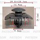 Клипса пластмассовая Ford, Kia, Mazda, Subaru бампер P37-0122 Patron
