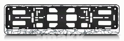 Рамка номерного знака книжка мрамор белый РК 01 01 08 (2.172)