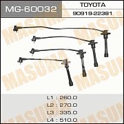 Провода зажигания Toyota 4A-FE, 7A-FE - AT191, AT21# '96-'02 (ком-кт 4 провода) MG-60032  Masuma