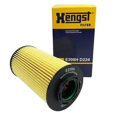 Фильтр масляный Hengst E208H D224 (HU 712/10 X)  Accent, Elantra, Getz, i30; Kia Ceed, Cerato