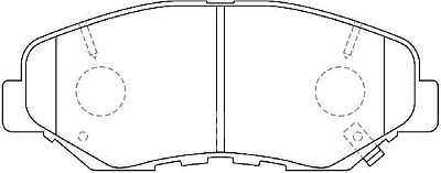 Колодки тормозные дисковые передние BP28485 SB NAGAMOCHI