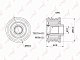 Шкив генератора LADA Largus 1.6 12-, RENAULT Logan I-II 1.5D-1.6 06-  PA-1073 Lynx