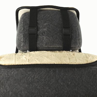 Накидка на сиденье бежевая темно GS искусственный мех короткий ворс 1 шт