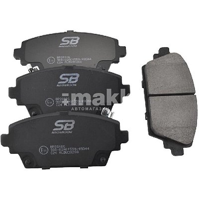 Колодки тормозные дисковые передние HONDA Fit GD3 , Civic EG,EJ,EK Domani BP28106 SB NAGAMOCHI