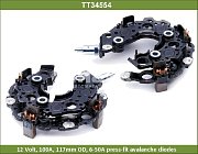 Диодный мост генератора Toyota Camry 2.4 07-09 TT34554 Tesla Technics