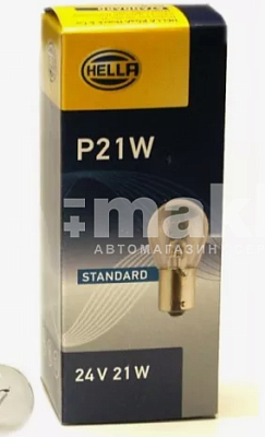 Автолампа P21W 24V Hella BA15s 8GA002073-241