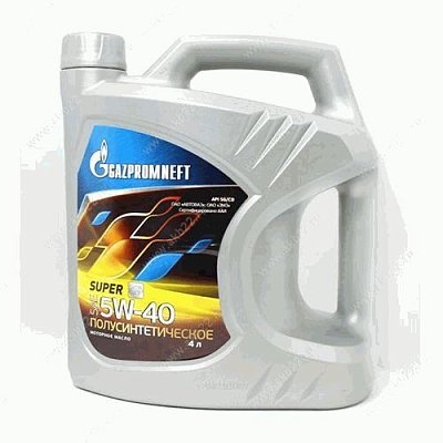 Моторное масло Gazpromneft Super 5W-40 полусинтетическое 4 л