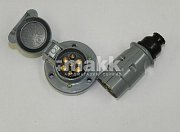 Разъем прицепа, 7 контактов, металл, (комплект)