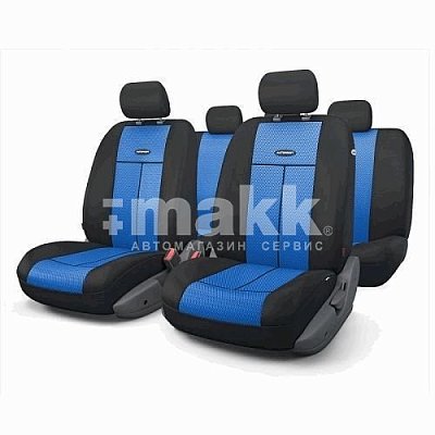 Чехлы AIRBAG 9 предметов чер/синий TT-902M BK/BL АКЦИЯ