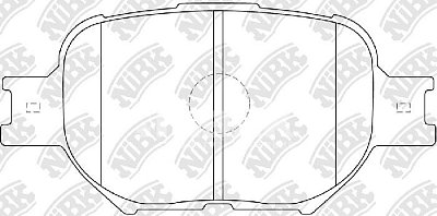 Колодки тормозные передние PN1430 NIBK