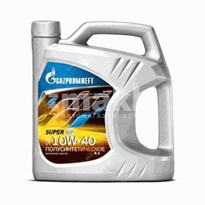 Моторное масло Gazpromneft Super 10W-40 полусинтетическое 4 л 