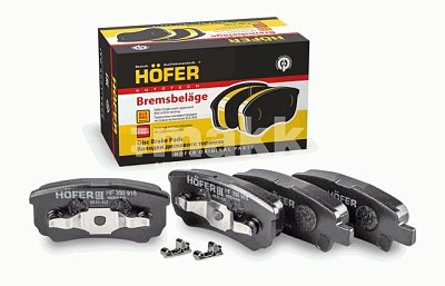 Колодки тормозные задние HF 350 918 HOFER
