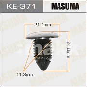 Клипса пластм. крепежная KE-371 Европа Masuma
