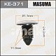 Клипса пластм. крепежная KE-371 Европа Masuma