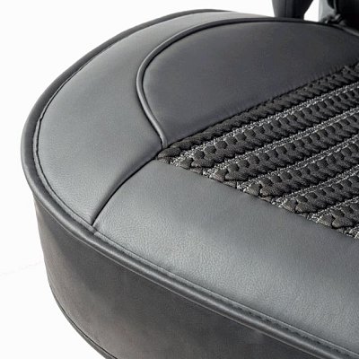 Накидки на сиденье Car Performance передние 2 шт экокожа черные CUS-2072 BK/BK