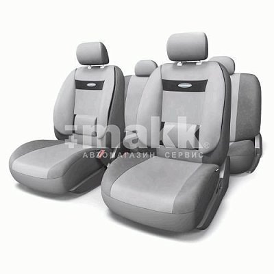 Чехлы COMFORT орто.под велюр 11пр карм 6 мол св.сер/т.сер р-р М 5шт COM-1105 D.GY/L.GY (M)