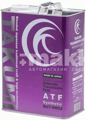Масло трансмиссионное Takumi ATF MV  синт. 4л