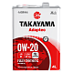 Масло моторное TAKAYAMA Adaptec 0W20 синт. API SP ILSAC GF-6A  4л металл 