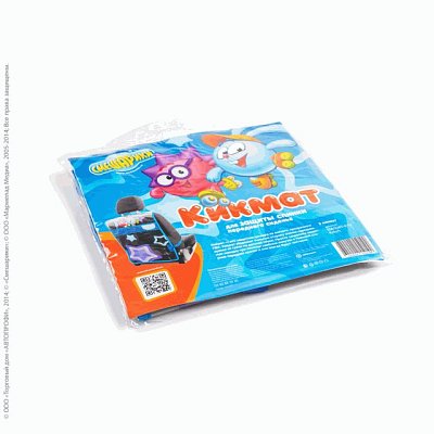 Защита спинки сиден/кикмат Смешарики прозрачный ПВХ синий/голубой SM/KMT-010 Krosh