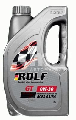 Масло моторное ROLF GT 0W30 синт. API SP ACEA A3/B4  4л пластик