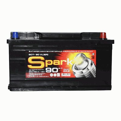 Аккумуляторная батарея 90 Ач Spark о/п  35,3*17,5*19