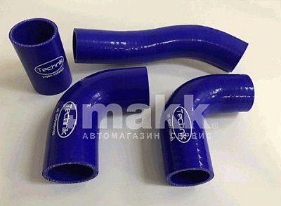 Патрубки радиатора УАЗ ДВ 100 л/с грузовой (4шт) силикон ком кт 451-1303000-01 Technik