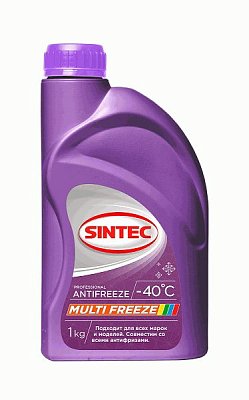 Антифриз  Sintec MULTI FREEZE (-40) 1кг (фиолетовый) 