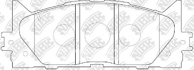 Колодки тормозные передние PN1521 NIBK