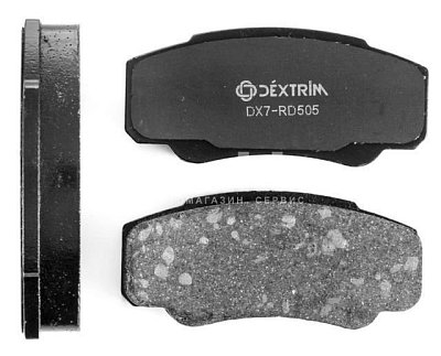 Колодки тормозные задние DX7RD505 Dextrim