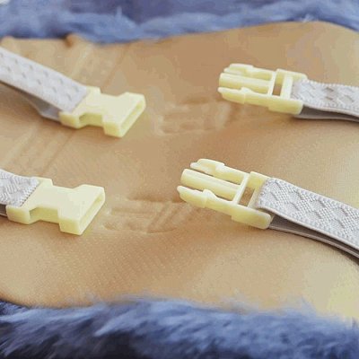 Накидка на сиденье серая GS Premium натуральная овчина короткий ворс 150*55см 1 шт