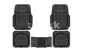Коврики-ванночка 5 предметов SRTK универсал Carved I с перемычкой черный CARVED1.03037