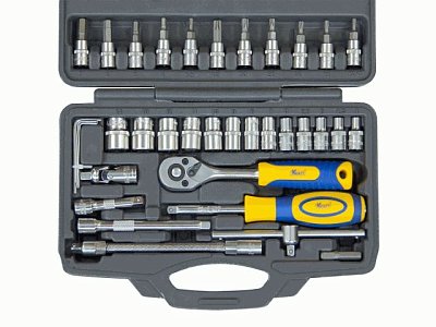 Набор инструмента 1/4" 46 предметов Kraft 700618