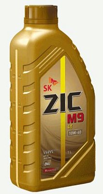 Масло моторное ZIC M9 4T 10W40 синт. API SN 1л