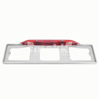 Рамка номерного знака с подсветкой со стоп-сигналом Компакт (белая) DELTA 