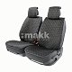 Накидки на сиденье Car Performance передние 2 шт алькантара черн/бежевые 5шт/уп CUS-2012 BK/BE