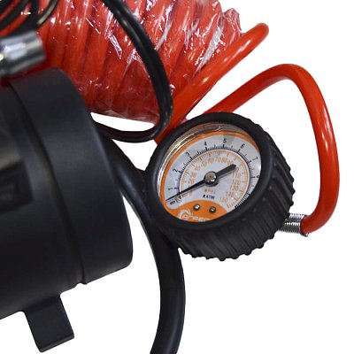 Компрессор  35л/мин 180W 12V 10Атм с насадками Агрессор с фонарем AGR-35L