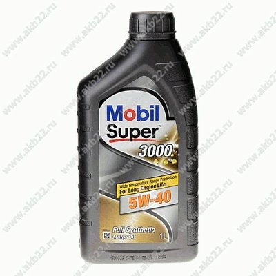 Масло моторное Mobil Super 3000 X1 5W40 синт. API SN/CF ACEA A3/B4  1л