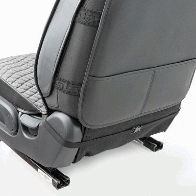 Накидки на сиденье Car Performance передние 2 шт  fiberflax серые 10шт/уп CUS-2032 GY