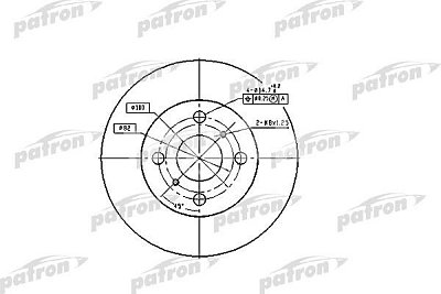Диск тормозной передний PBD1423 PATRON