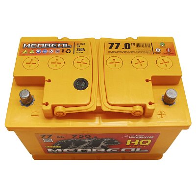 Аккумуляторная батарея 77 Ач Медведь VLA Ca/Ca о/п 27,6*17,5*19