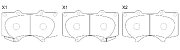 Колодки тормозные передние дисковые BP21482 SB NAGAMOCHI