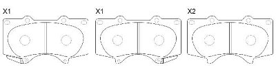 Колодки тормозные передние дисковые BP21482 SB NAGAMOCHI