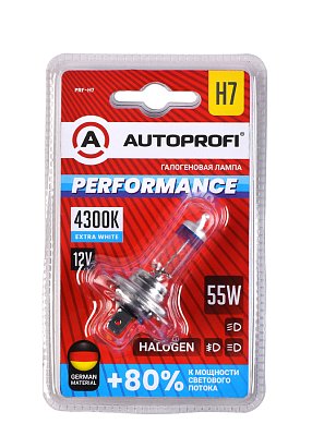Автолампа H7 12V 55W Autoprofi PERFORMANCE +80%