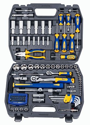 Набор инструмента 1/2" и 1/4" 109 предметов Kraft 700678