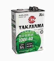 Масло моторное TAKAYAMA Safetec 10W40 п/синт. API SL ACEA A3/B4  4л металл