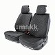 Накидки на сиденье Car Performance передние 2 шт алькантара черные 5шт/уп CUS-2012 BK/BK
