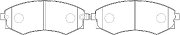 Колодки тормозные дисковые передние BP22245 SB NAGAMOCHI