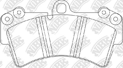 Колодки тормозные передние PN0346W NIBK