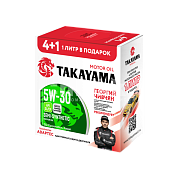 Масло моторное TAKAYAMA Safetec 5W30 п/синт. API SL/CF 4л металл Акция 4л+1л