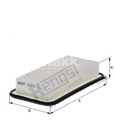 Фильтр воздушный Hengst E641L (C 2513, A-197 Toyota Yaris, Verso